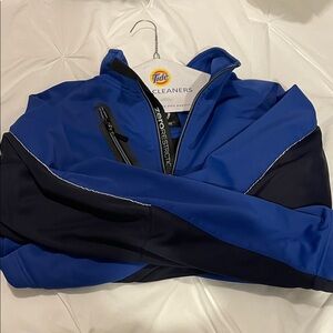 Zero Restriction Blue and Black 1/4 Zip XL Golf Jacket